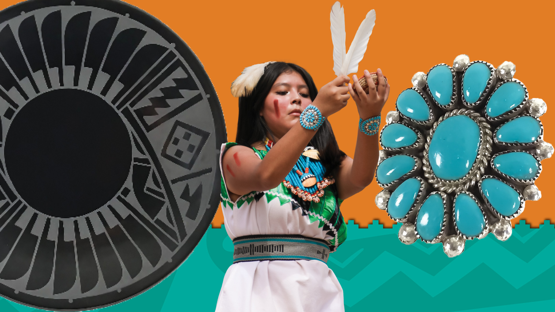Balloon fiesta week october 2023 at the Indian Pueblo Cultural Center