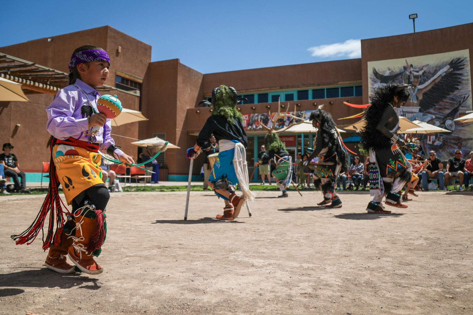 Sky City Buffalo Dancers Native American Heritage Month at IPCC