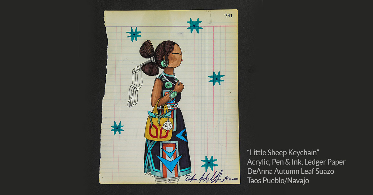 Traditional Girl with a Contemporary Pop: DeAnna Autumn Leaf Suazo, (Taos Pueblo/Navajo)