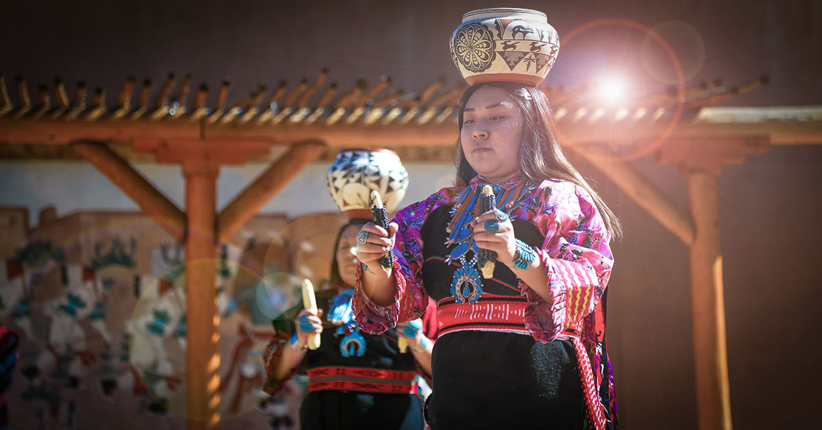 Cellicion Traditional Zuni Dancers Olla Maidens
