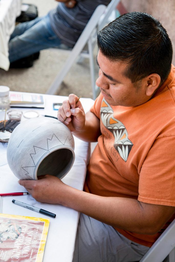 Eric Louis Acoma Pottery Daily Artist at IPCC