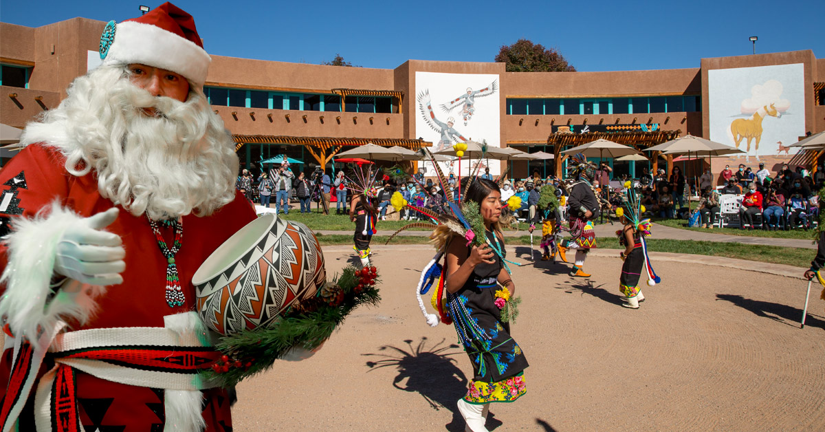 Christmas in July with Pueblo Santa